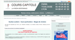 Desktop Screenshot of courscapitole.com